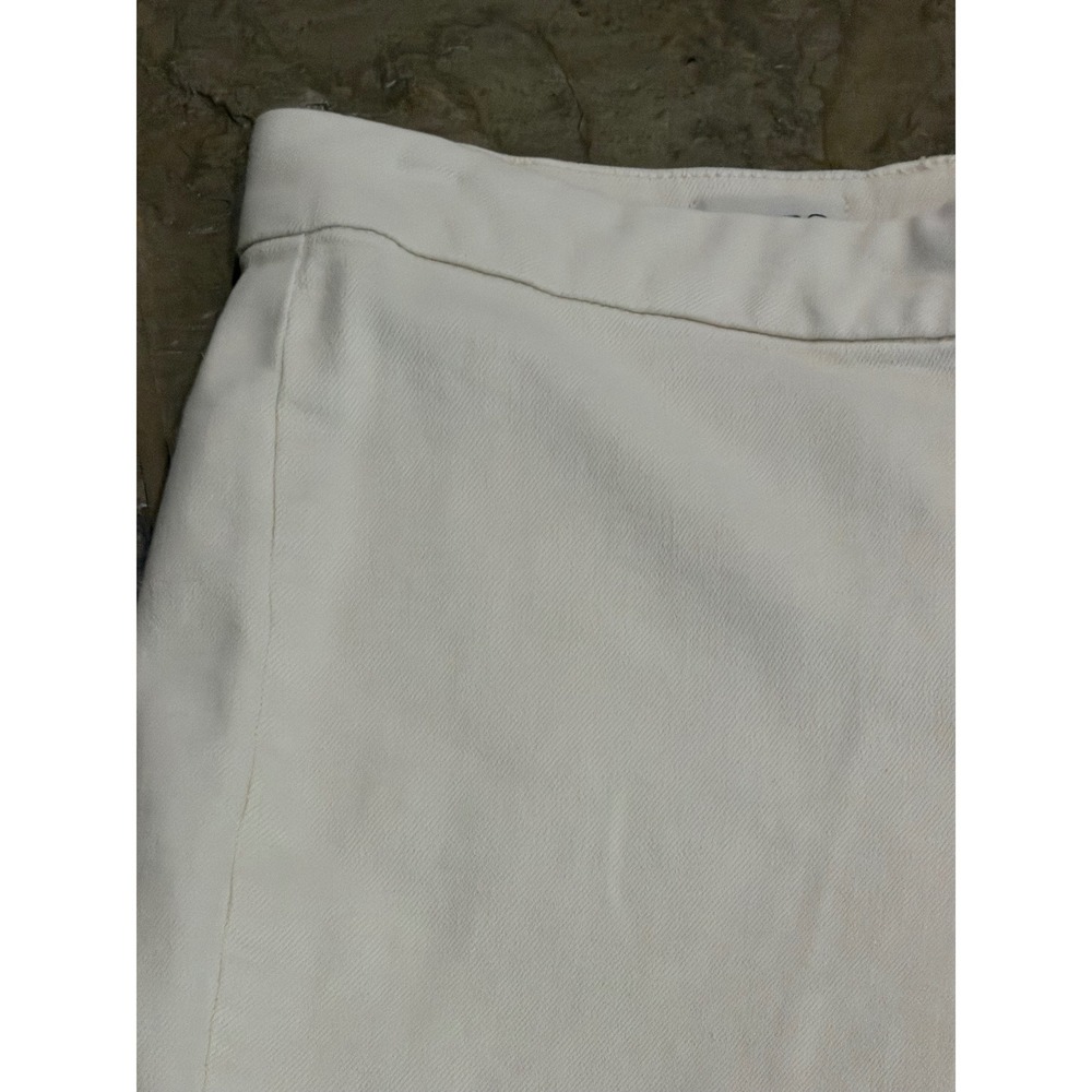 Pilcro Anthropologie Skipper twill  High-Rise Crop Wide Leg Jeans Cream 28 29 - Picture 8 of 16